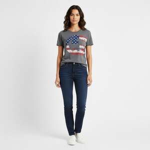 Gucci "Gucci" Interlocking GG American Flag Logo T-Shirt
